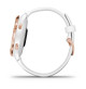 Venu 2S - Rose Gold Stainless Steel Bezel With White Case and Silicone Band - 010-02429-13 - Garmin